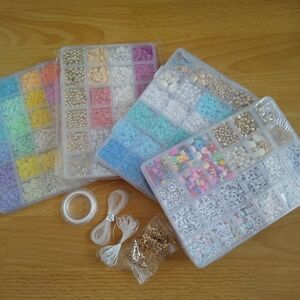 NWOT Colorful Clay Beads, Alphabet Beads and Charm Set